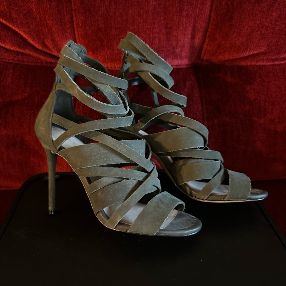 ALDO - Strappy Olive Green Heels